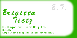 brigitta tietz business card